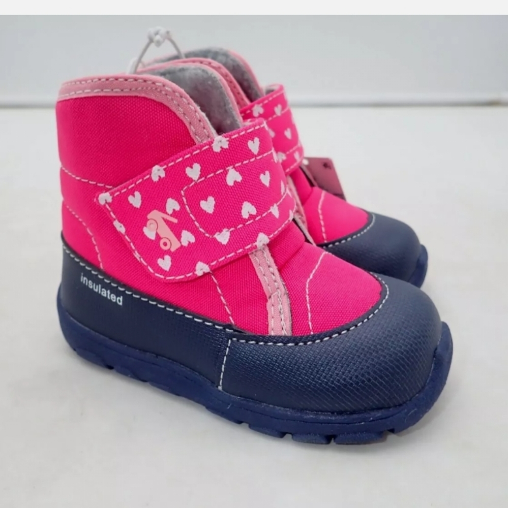 See Kai Run Pink and Blue Kids Rain & Snow Boots